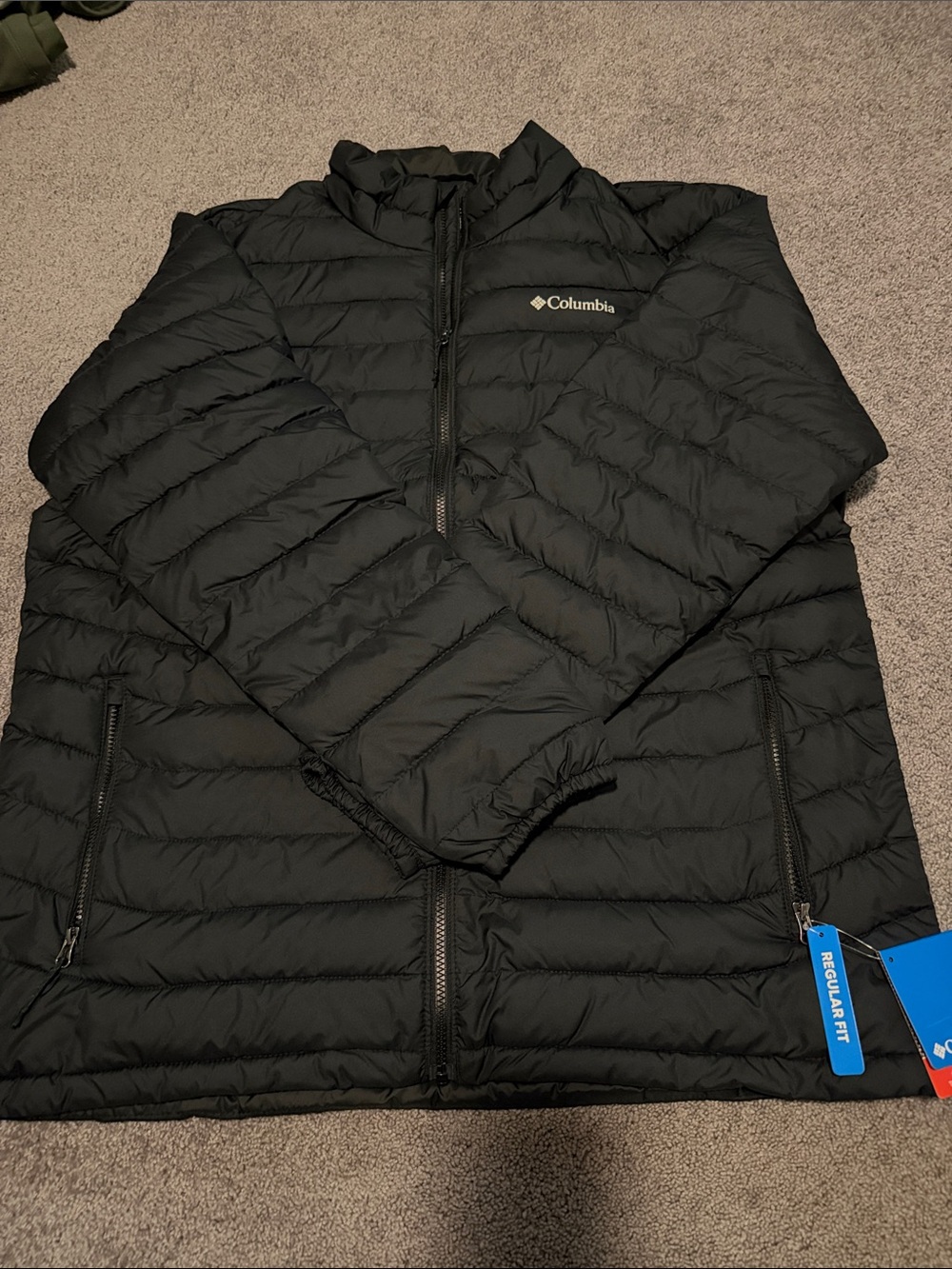 NEW! Columbia Black Men's Lightweight Quilted Puffer Jacket
